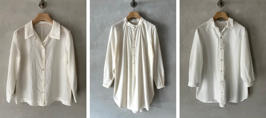 Camicia bianca, uno dei capi iconici di Marina Lari