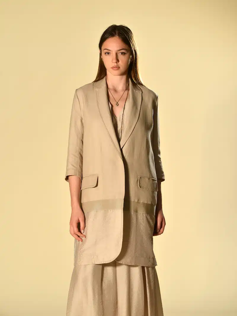 spolverino viscosa lino beige marina lari