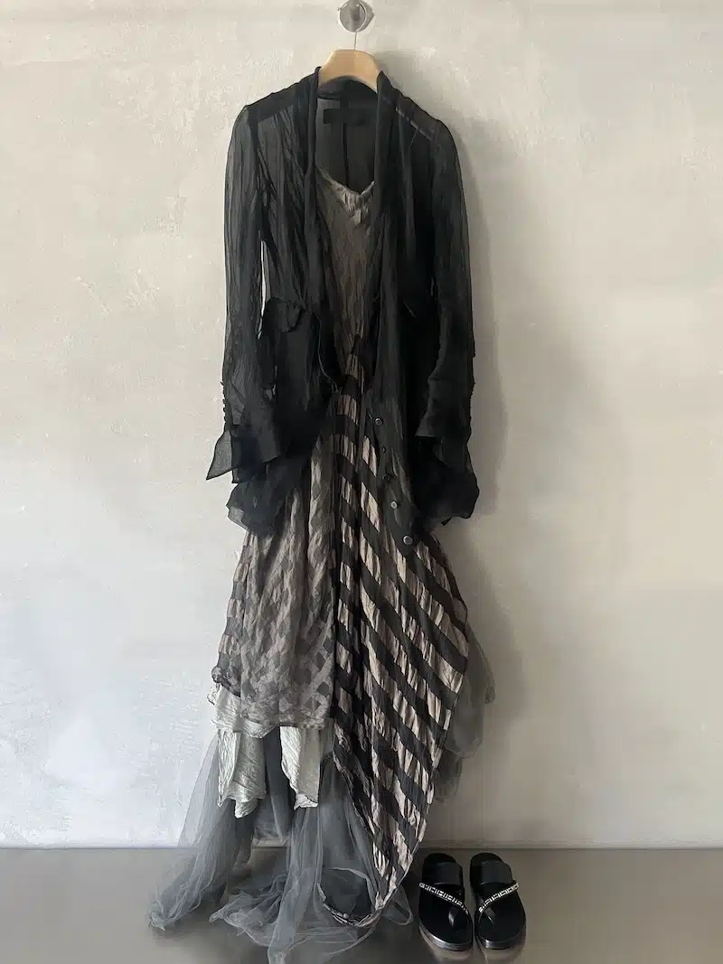 marc le bihan long silk dress 1