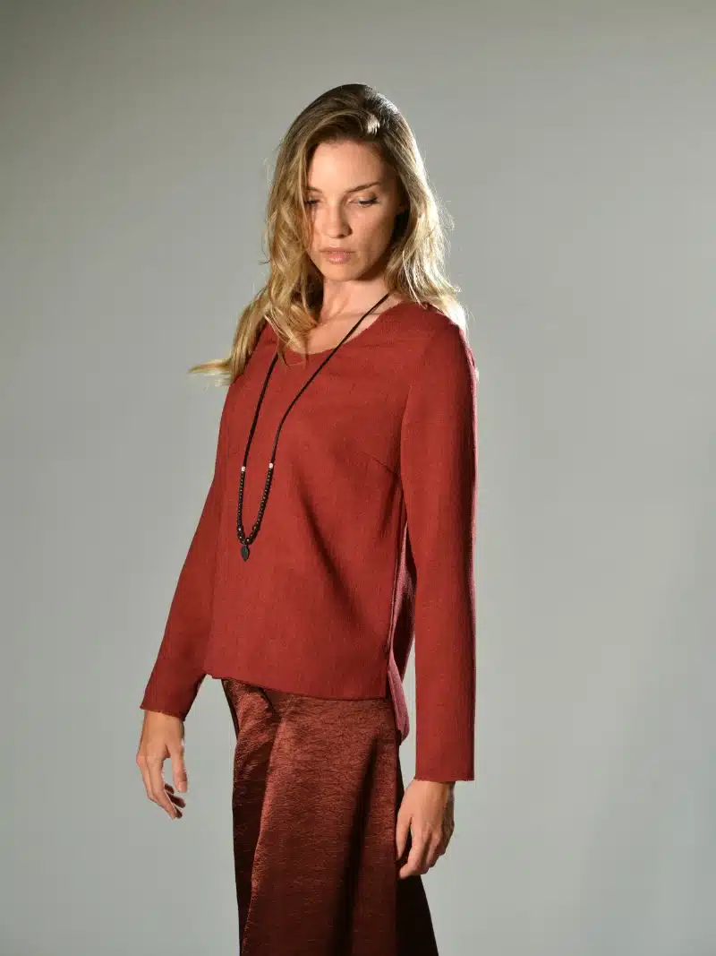 blusa top rosso marina lari 4
