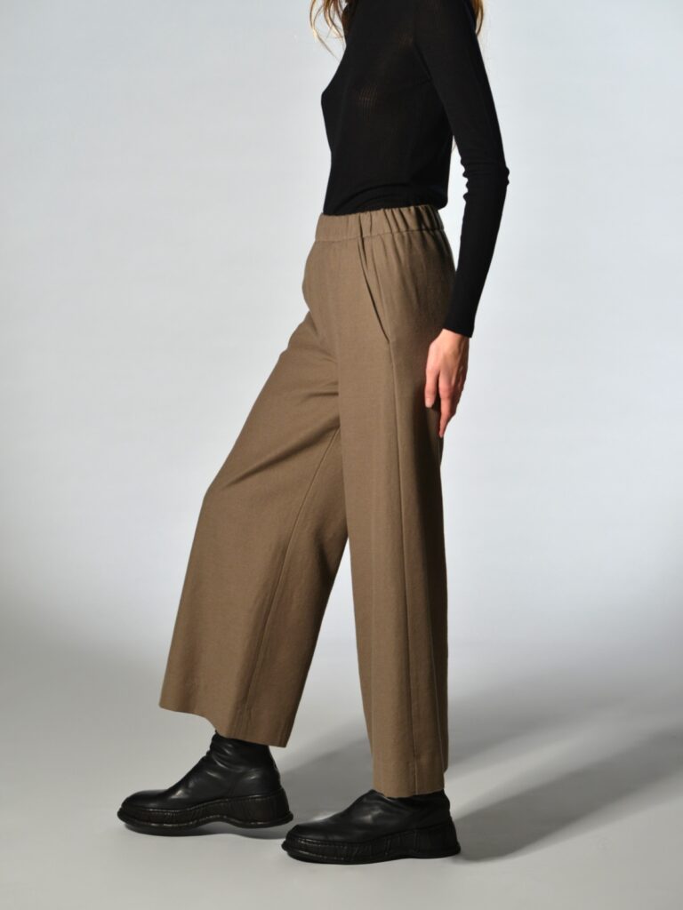 pantaloni crop lana beige marina lari 1 1