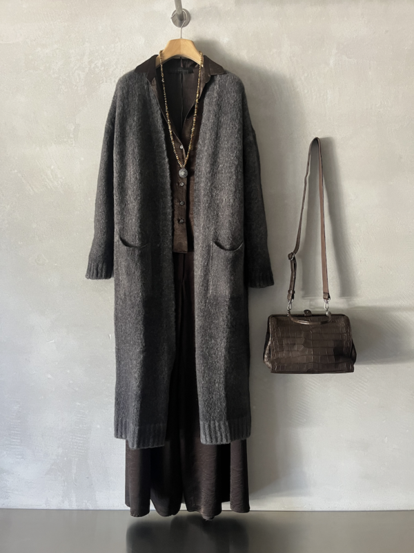 cardigan in cashmere grigio avant toi
