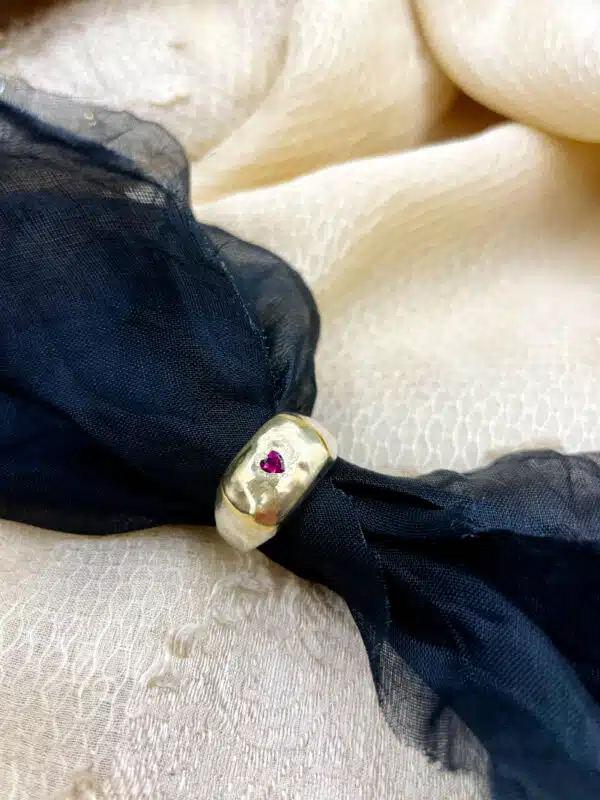 Anello in argento e oro rosa maria jewellery