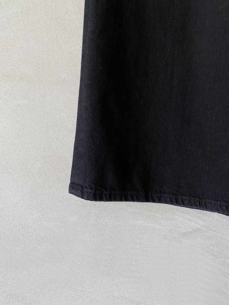 jeans gamba dritta leggero cotone nero the snipper zip sneak mother denim