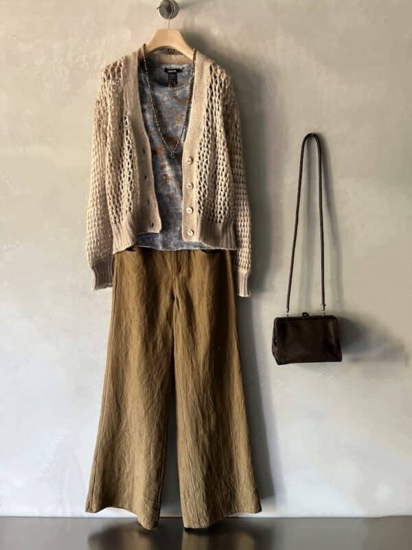 cardigan traforato beige avant toi