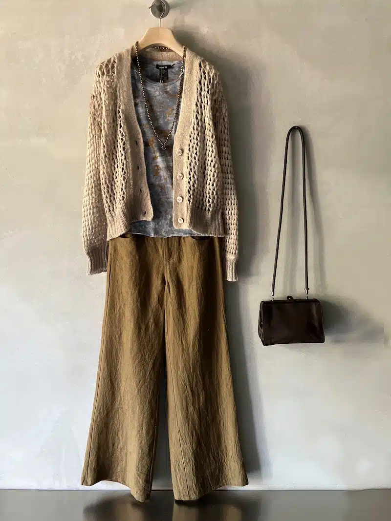 cardigan traforato beige avant toi