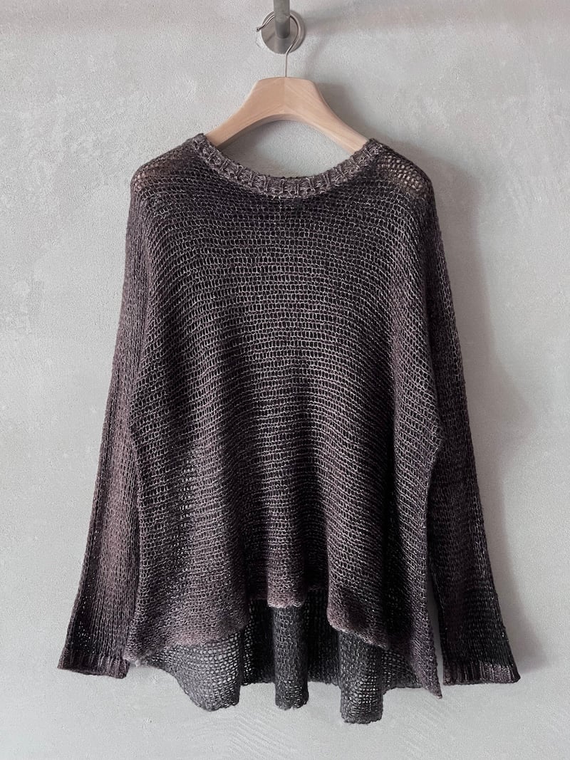 maglia leggera cashmere seta nero marrone avant toi