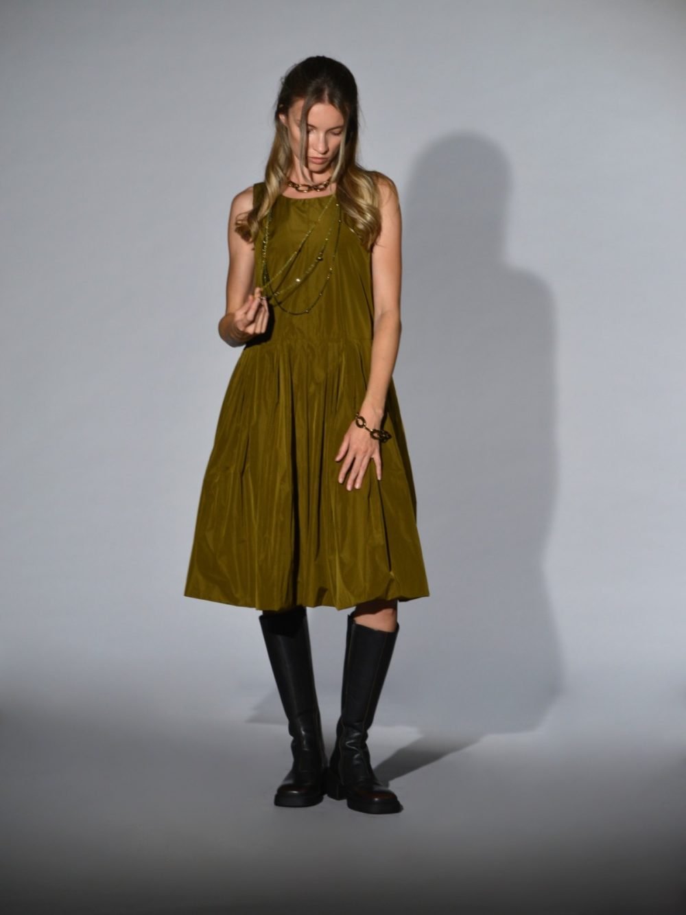 abito oversize smanicato senape susanne bommer