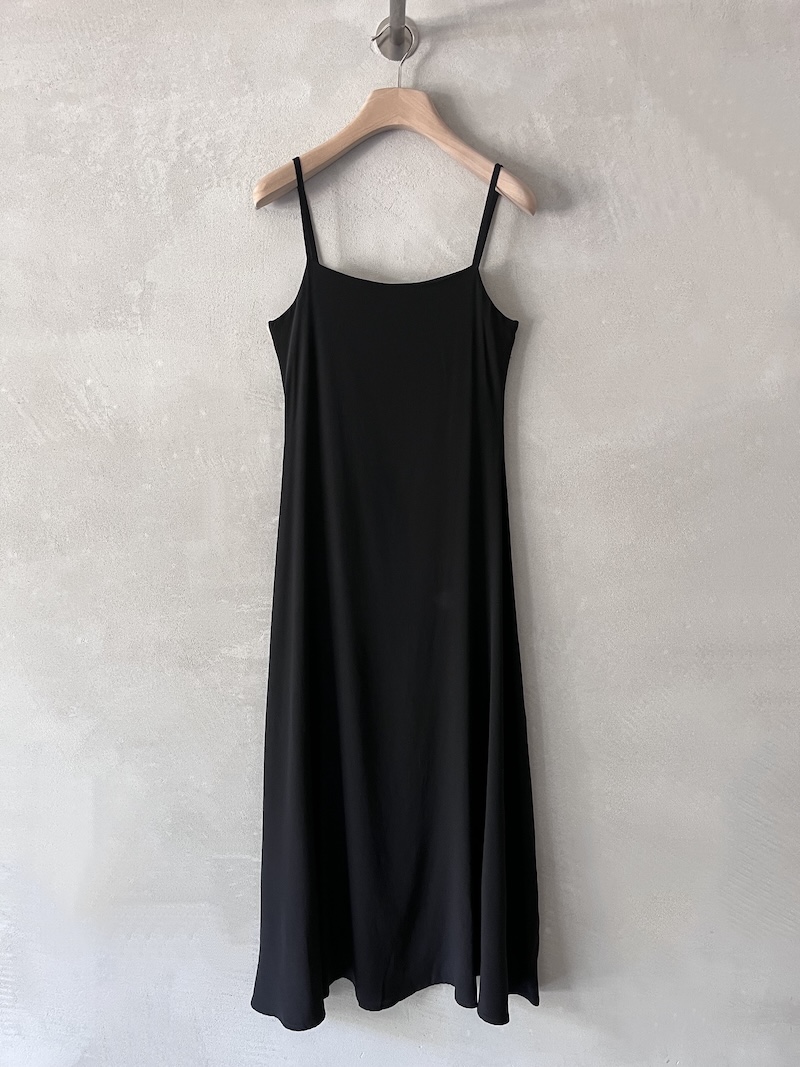 abito seta crepe elasticizzato nero theavant
