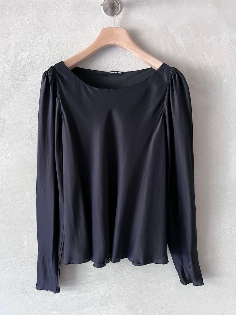 blusa top seta blu notte susanne bommer