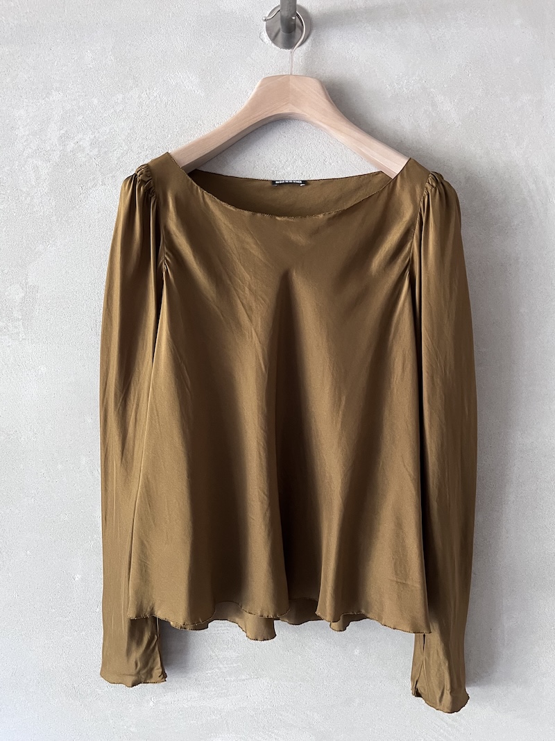 blusa top seta senape susanne bommer