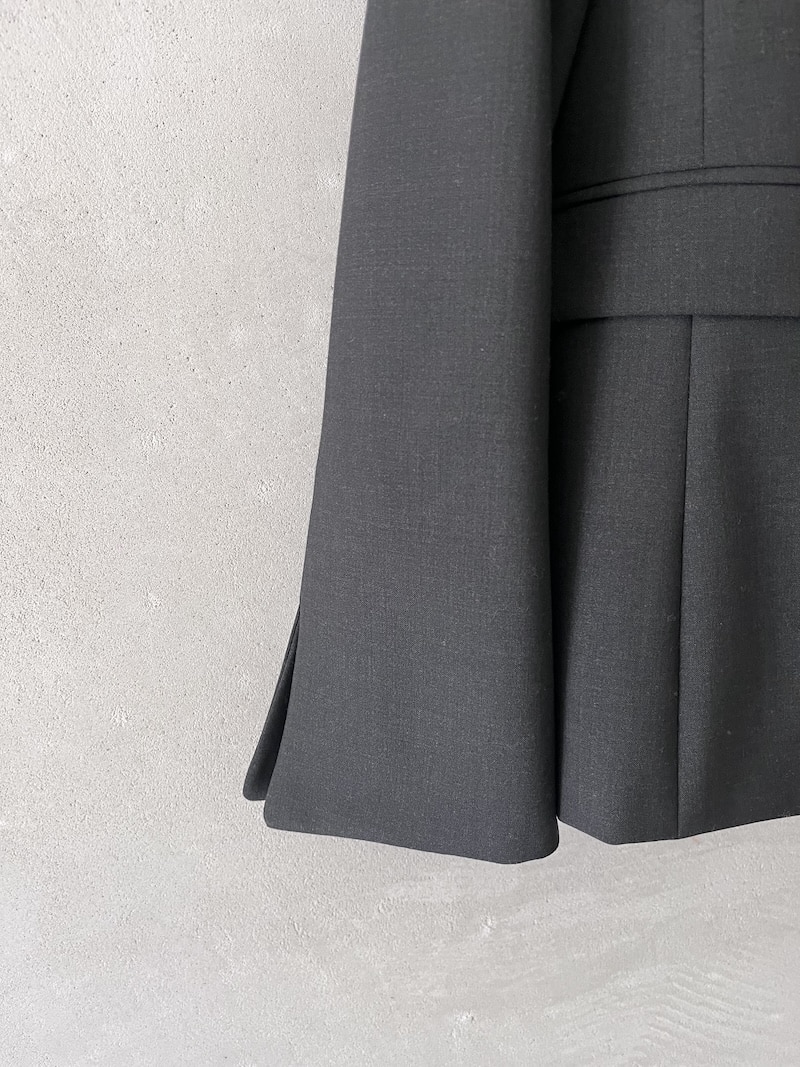 giacca doppiopetto lana grisaglia antracite marina lari