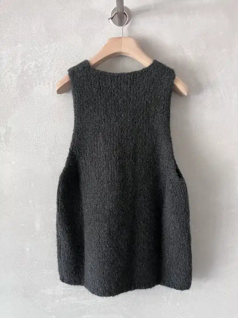 gilet cashmere seta scollato grigio that's alyki