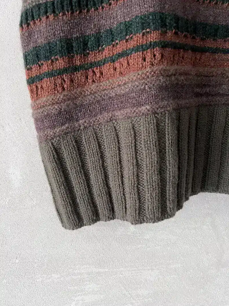 gilet lana merino multicolor serie numerica