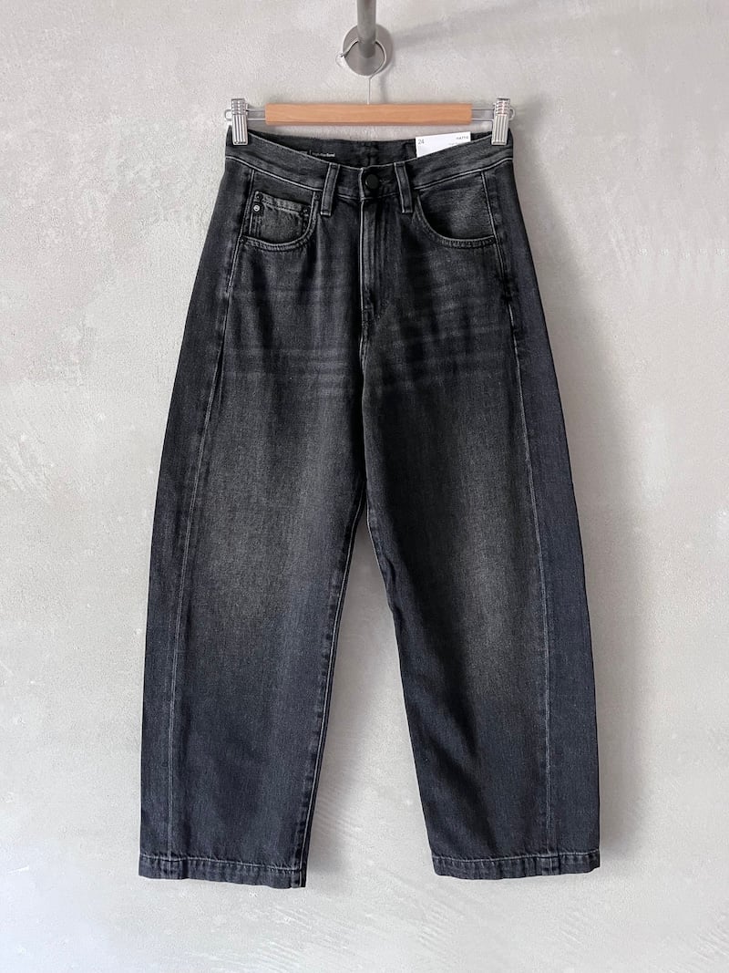 jeans gamba ampia cotone lyocell grigio AG modello hattie 1