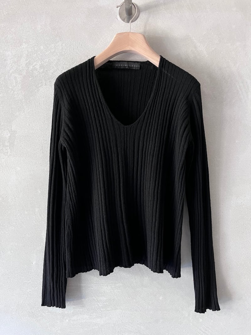 maglia cashmere super light nero marina lari