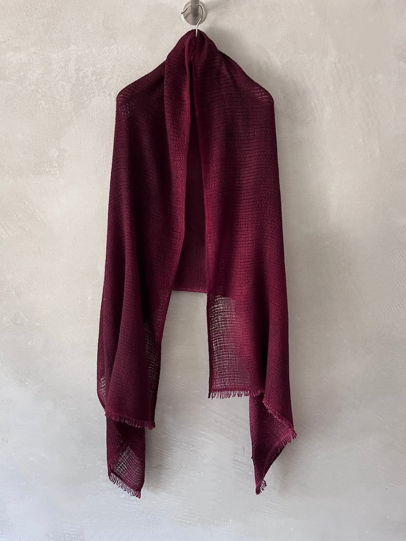 sciarpa cashmere bordeaux lalaerre