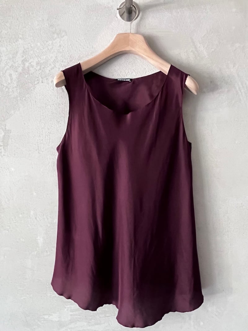 top smanicato seta bordeaux susanne bommer