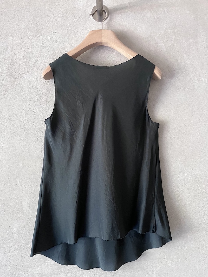 top smanicato seta verde bottiglia susanne bommer