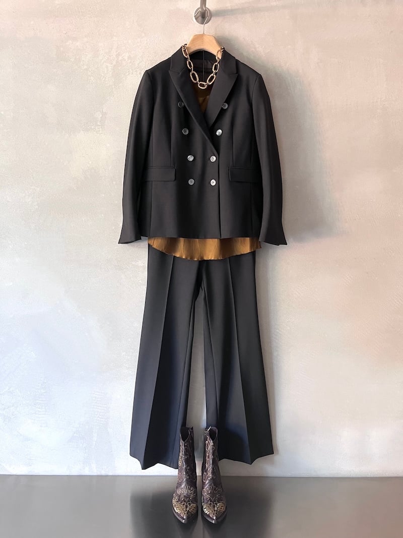 black matching set marina lari