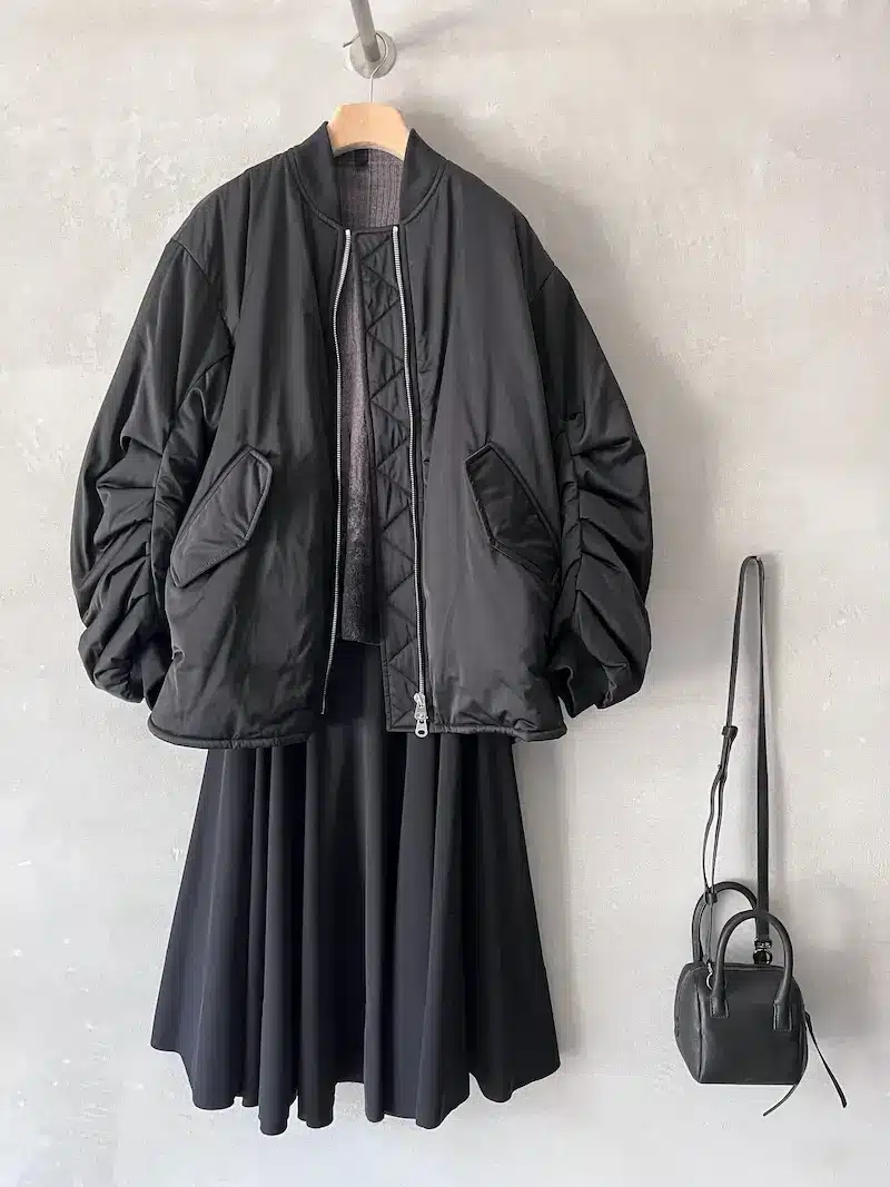 bomber nero lempelius gonna a ruota nera stefano mortari