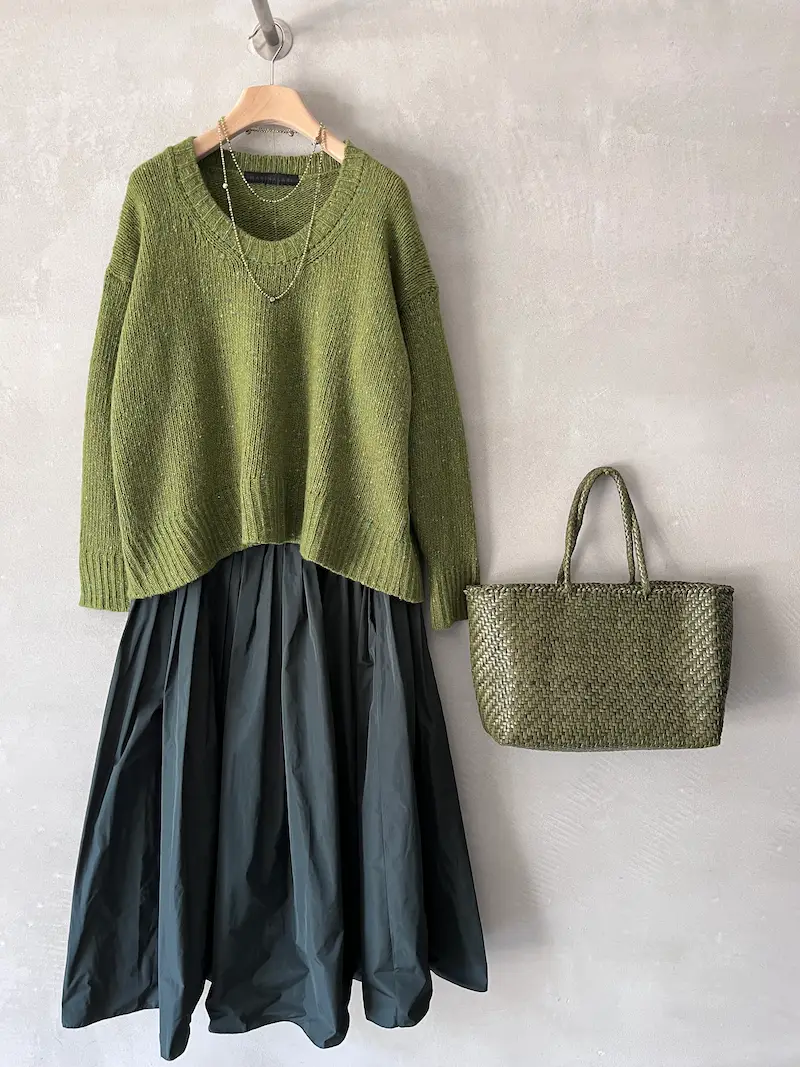 green cahsmere sweater marina lari