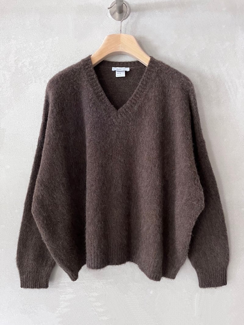 maglia over boxi marrone cashmere avant toi
