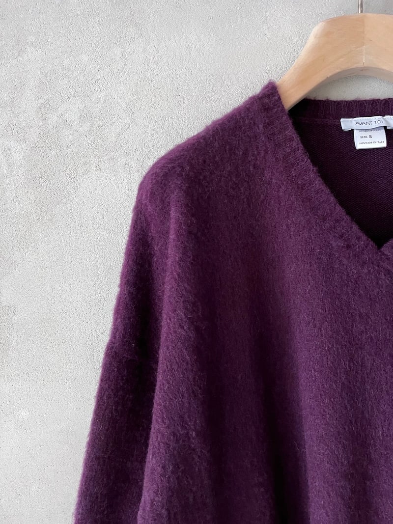maglia over boxi viola cashmere avant toi 1