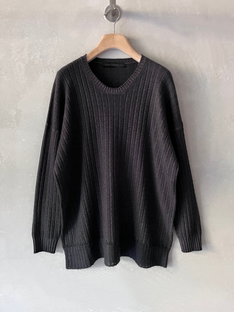 maglia oversize cashmere leggero delavè marrone marina lari