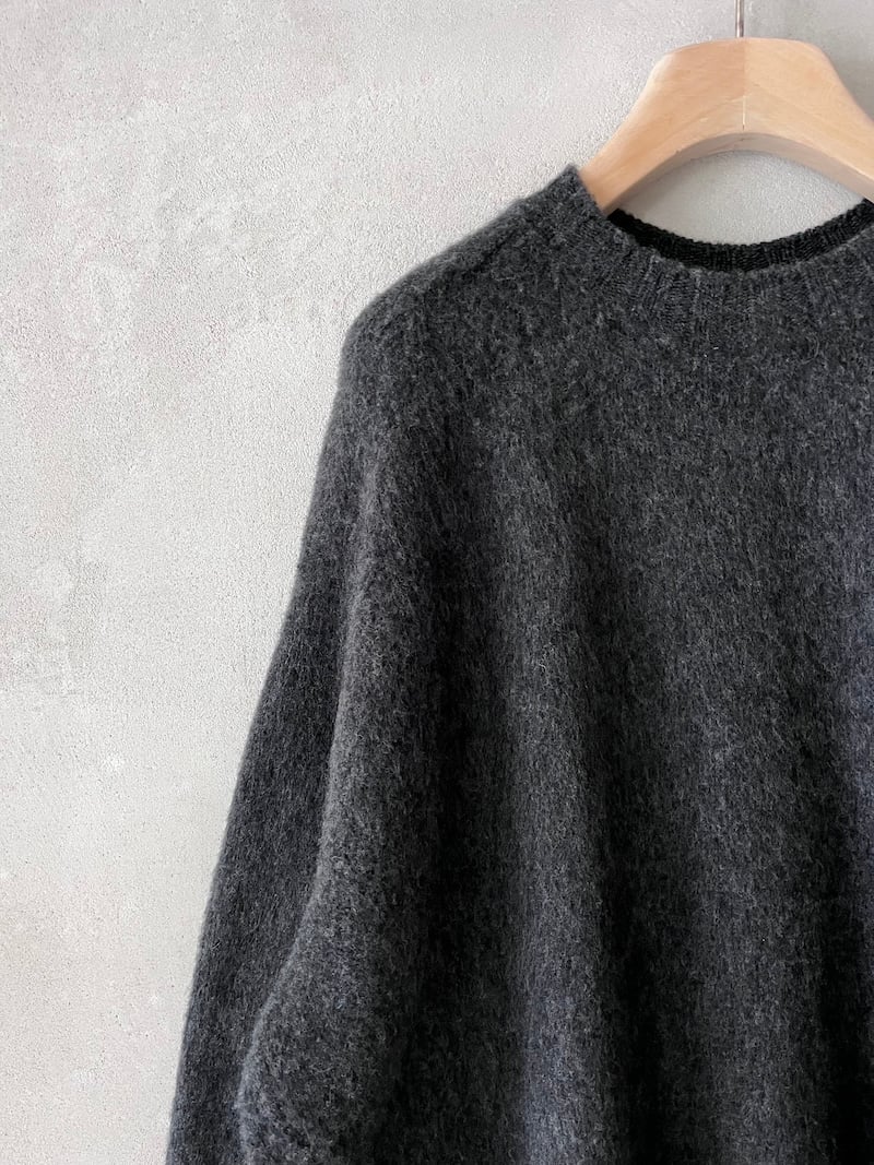 maglione over lana cashmere grigio antracite avant toi 2