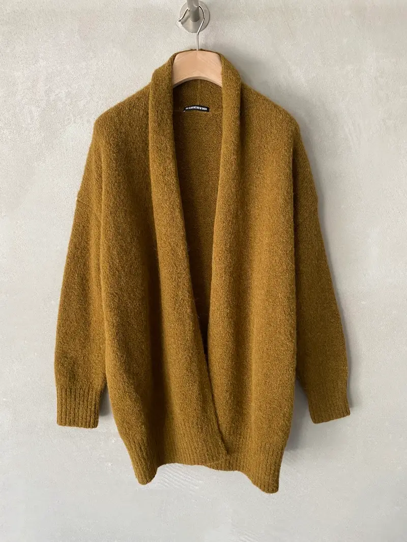 cardigan alpaca lana senape susanne bommer