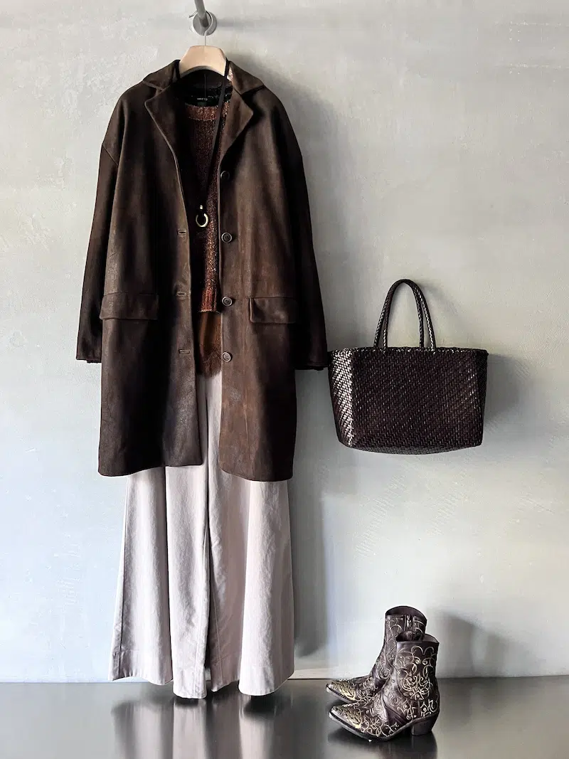 cappotto in pelle marrone salvatore santoro