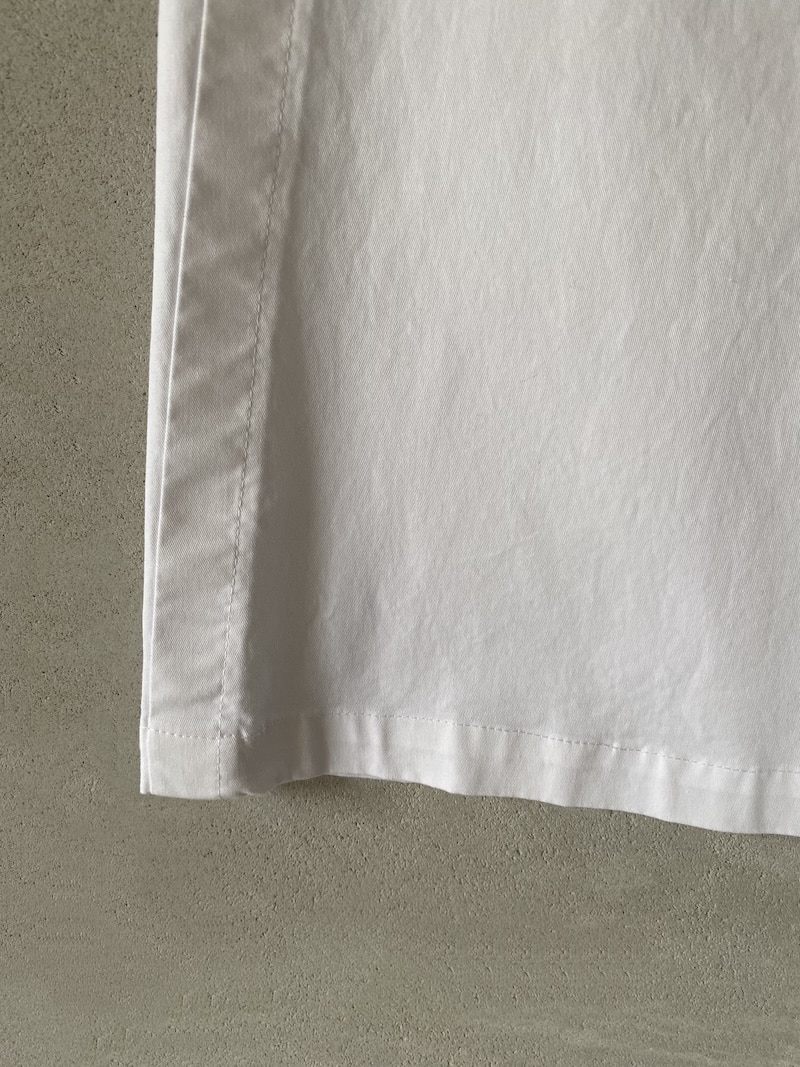 Pantaloni bianchi in cotone elasticizzato a gamba dritta Barbara Tani