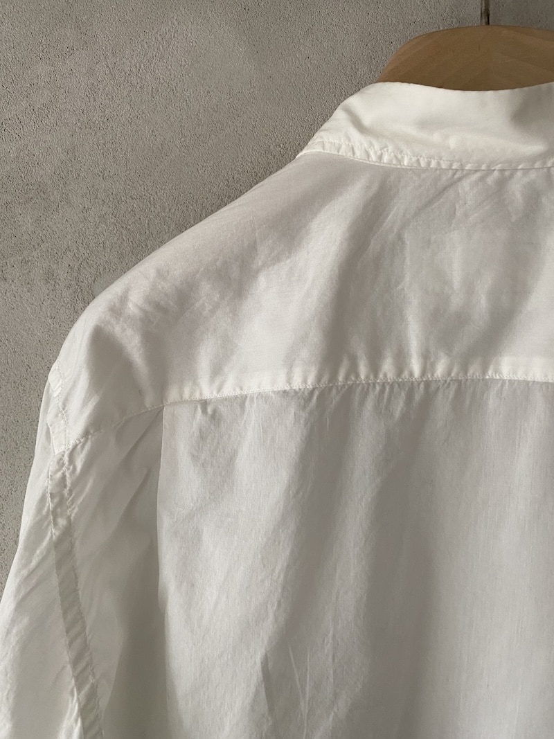 White boy friend shirt in cotton with buttons, men's cut 6167 Studio Shirt