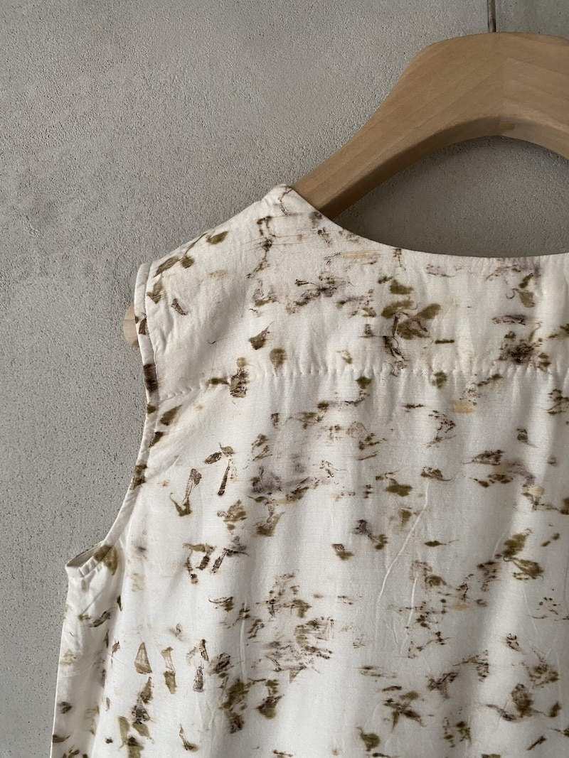 Top ecru in seta e bambù con ricamo floreale multicolore – AO DRESS 5