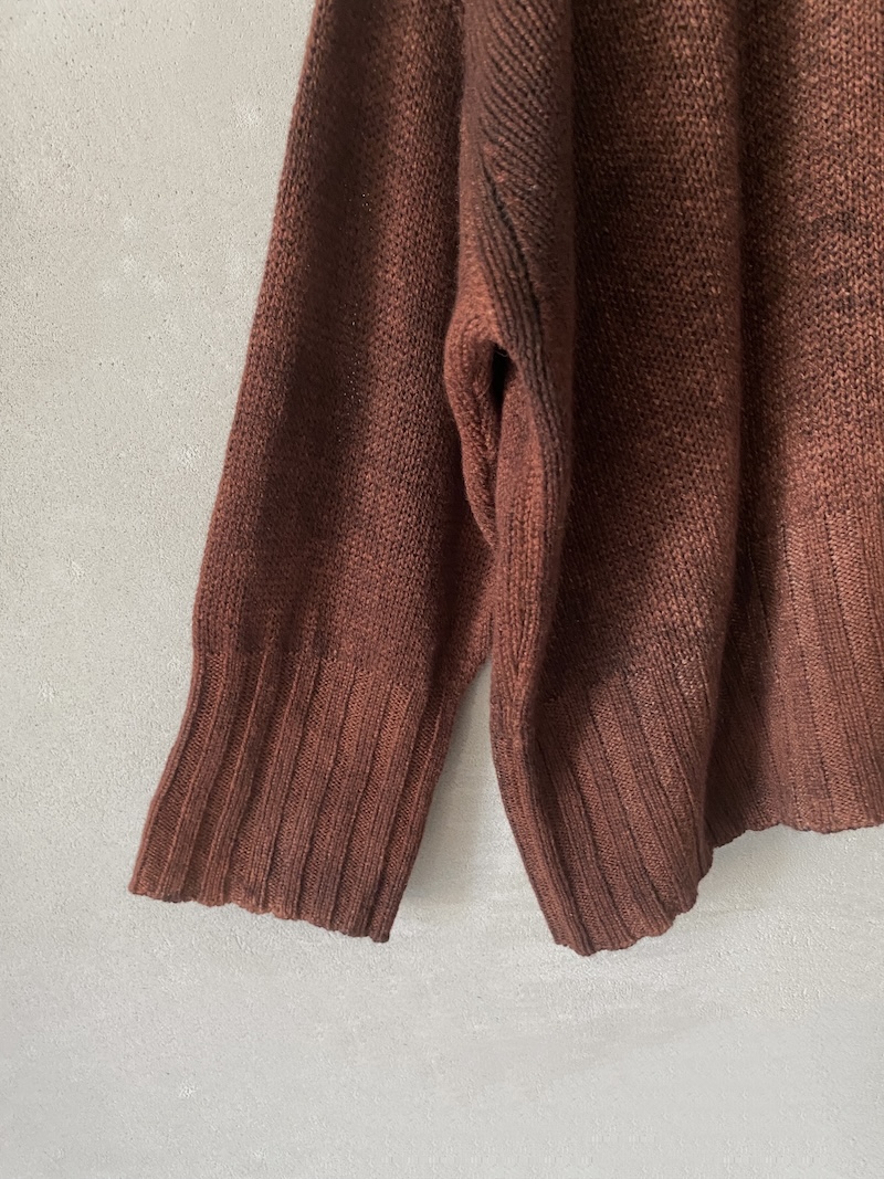 Avant Toi Oversized Rust Cashmere Sweater