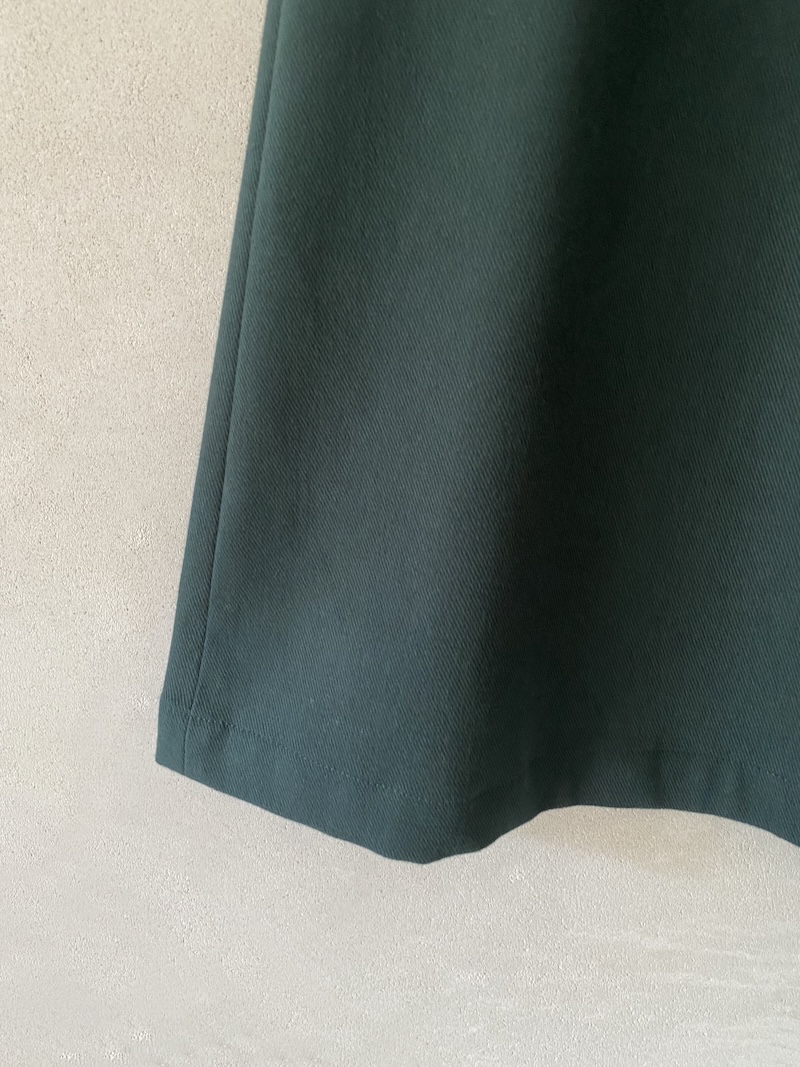 Marina Lari heavy cotton bottle green trousers