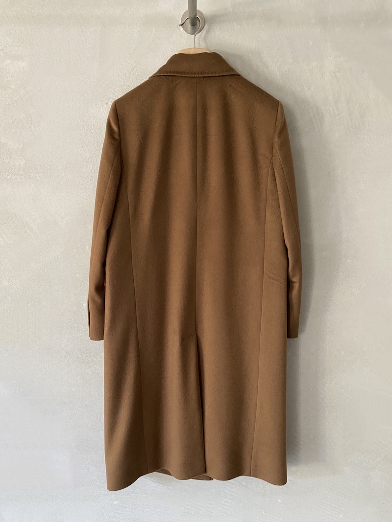 cappotto doppiopetto cammello in cashmere Marina Lari