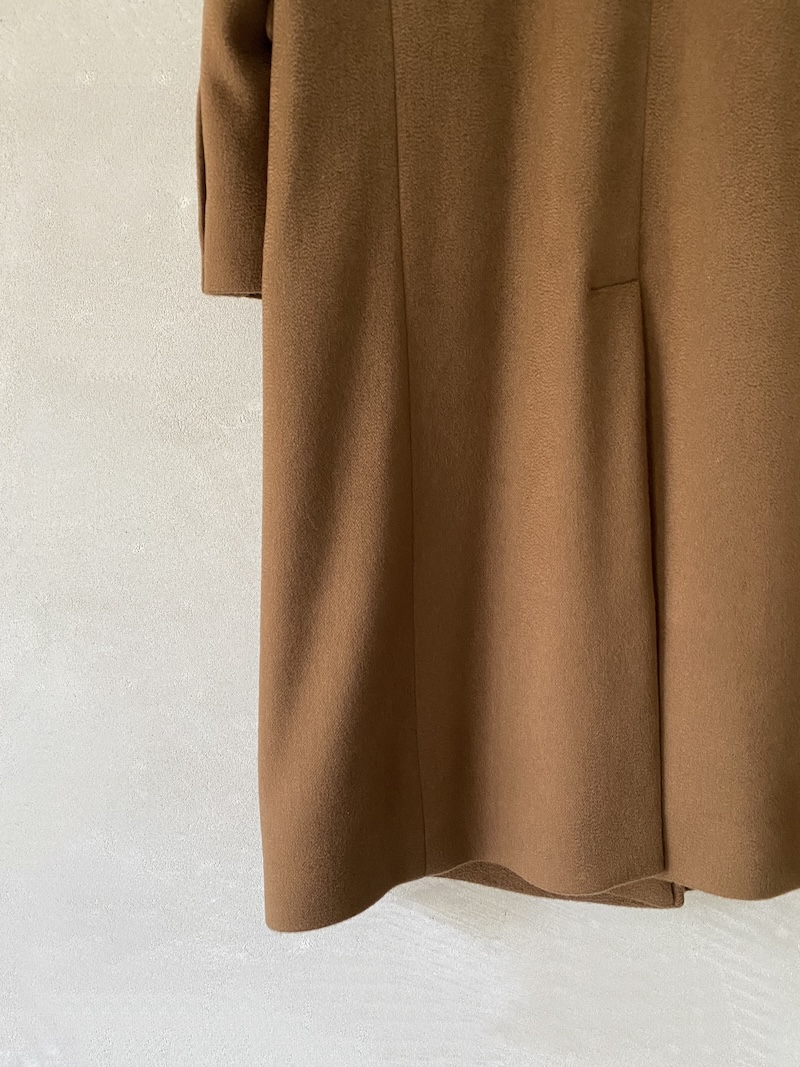 cappotto doppiopetto cammello in cashmere Marina Lari