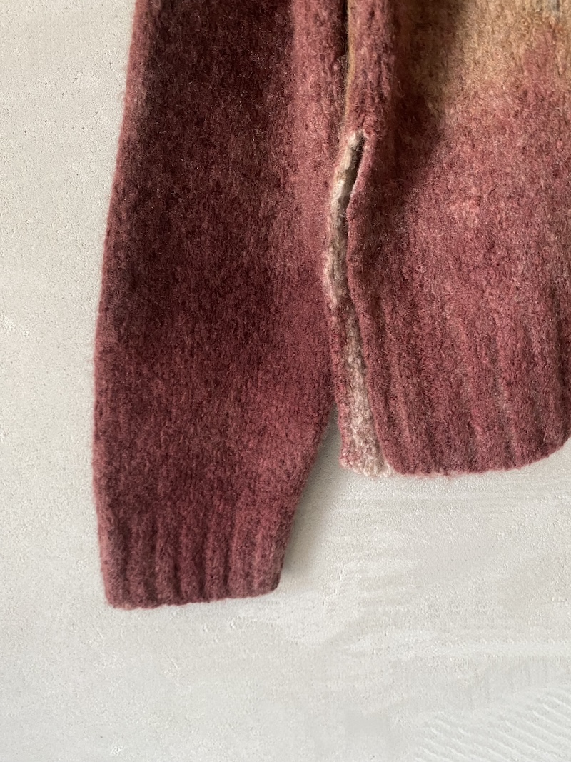 F Cashmere hand-painted multicolor boxy cashmere sweater