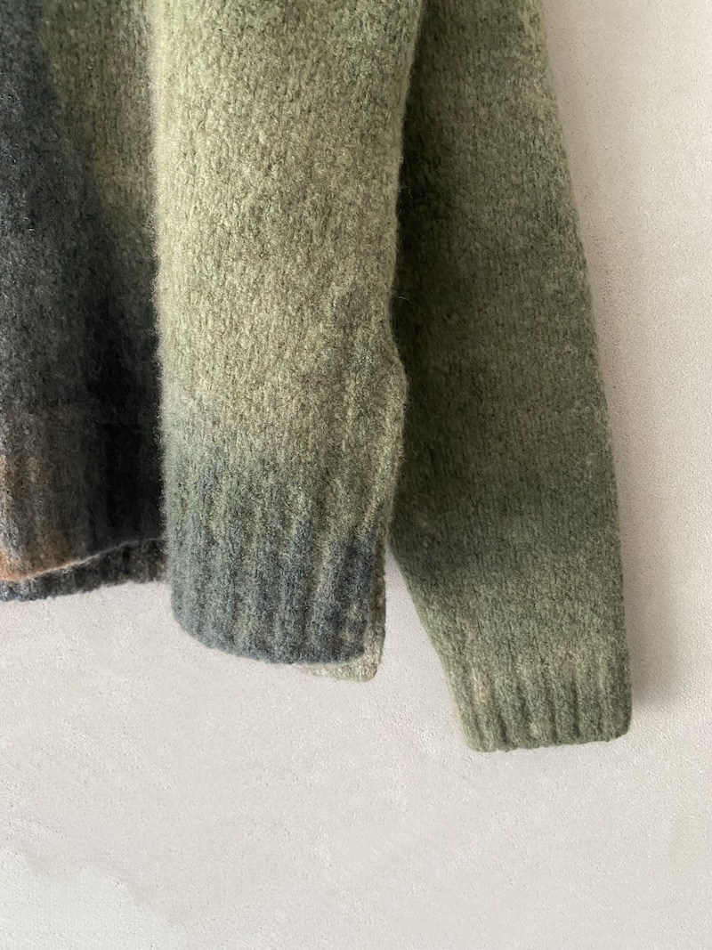 F Cashmere hand-painted multicolor boxy cashmere sweater