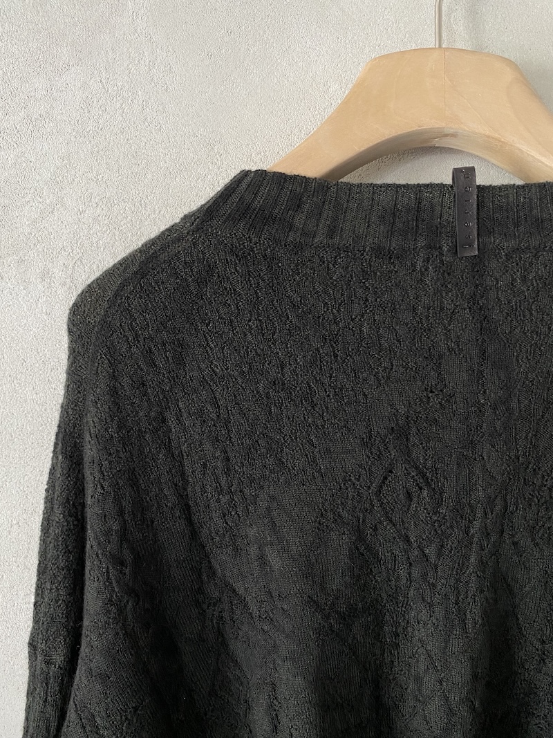 Green oversized jersey with raised workmanship Serie Numerica