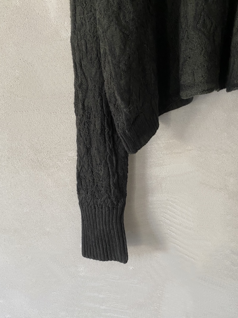 Green oversized jersey with raised workmanship Serie Numerica