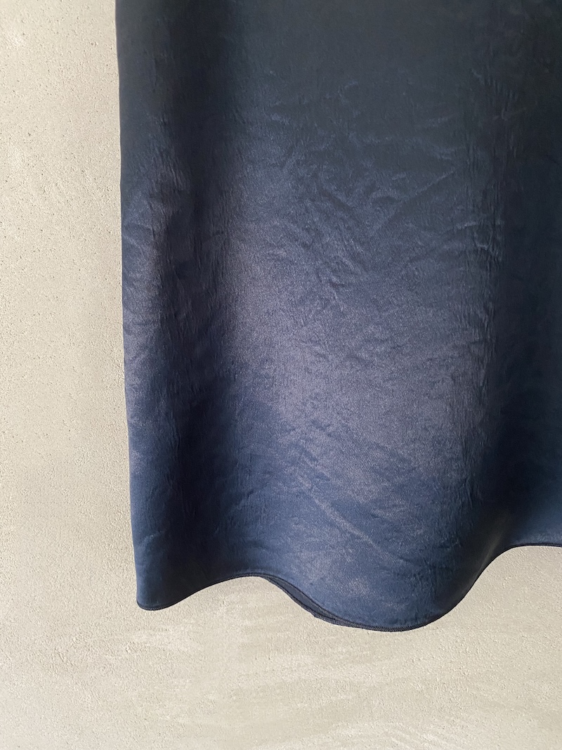 top senza maniche in acetato blu navy Marina Lari