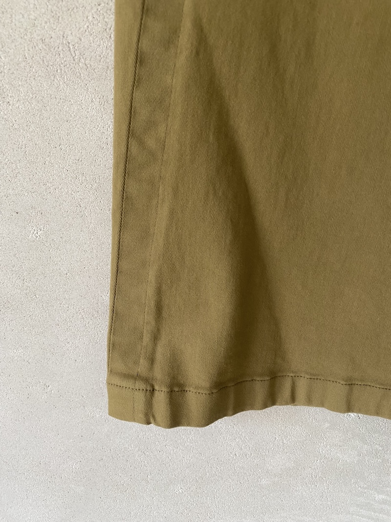 Barbara Tani mustard stretch cotton trousers