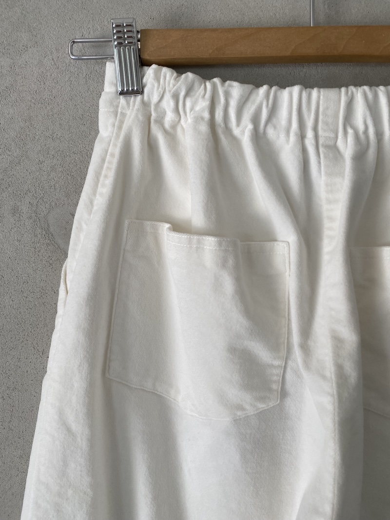 pantaloni bianchi in velluto elasticizzato Barbara Tani