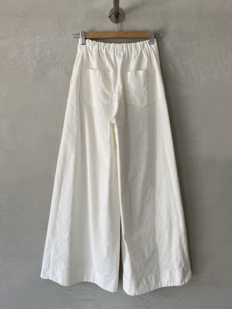 pantaloni bianchi in velluto elasticizzato Barbara Tani