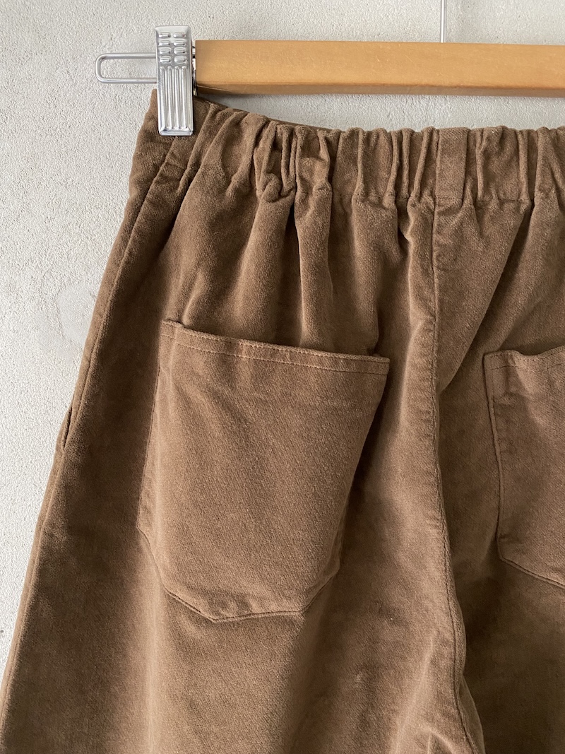 pantaloni marroni in velluto elasticizzato Barbara Tani