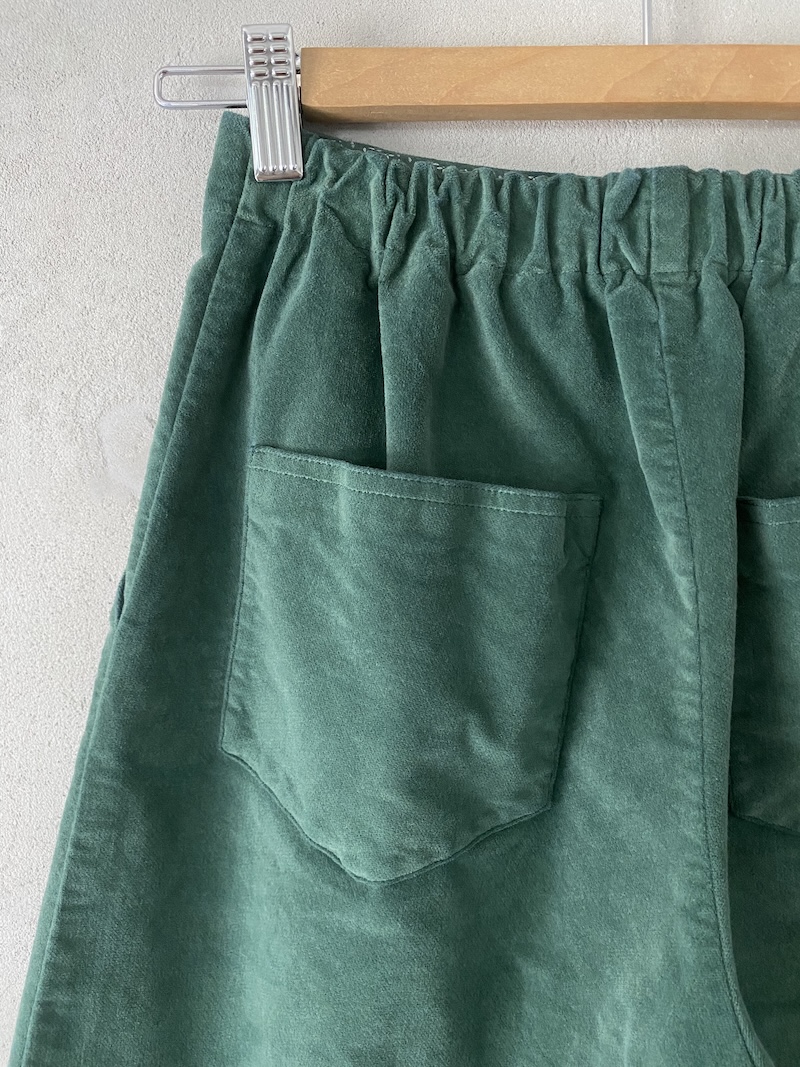 pantaloni verdi in velluto elasticizzato Barbara Tani
