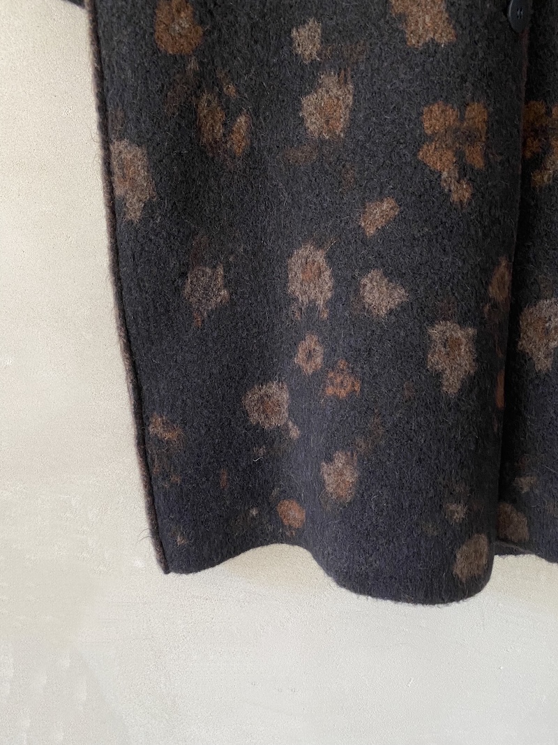 Boboutic Oversized Blue Reversible Knit Coat